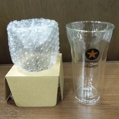 サッポロビール パーフェクト黒ラベル 特製グラス ペア ボダム ダブルウォールグラス コースター付き 非売品 3セット6個 札幌市 新道東店の画像