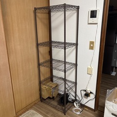 【美品】アイリスオーヤマ　メタルラック　ブラウン
