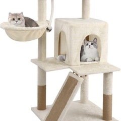 ✨新品✨CozyMeow キャットタワー ハンモック、ペット用品...