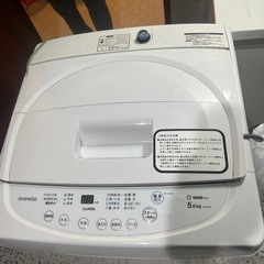 洗濯機　大宇　DW-S50AW 2018年　　