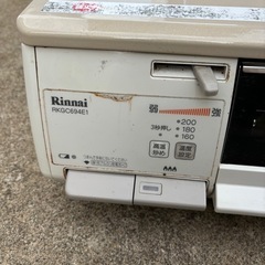 都市ガスRinnai RT63JHT-Lガスコンロの画像