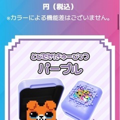 触れるデジタルペット「とびだせ！きゅーびっつ」ほぼ新品の画像