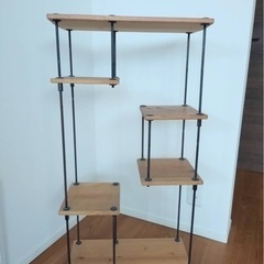 (商談中)ウッドアイロンシェルフの画像