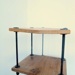 (商談中)ウッドアイロンシェルフの画像