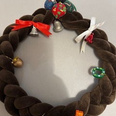 クリスマスリースの画像