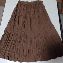 茶色　スカート　70