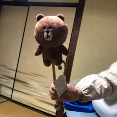 LINEくま持ち手付き