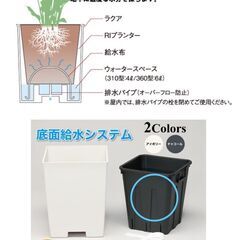 【鉢 7個】底面潅水システムラクアインナーポットセット(360型x3個 310型x4個)の画像