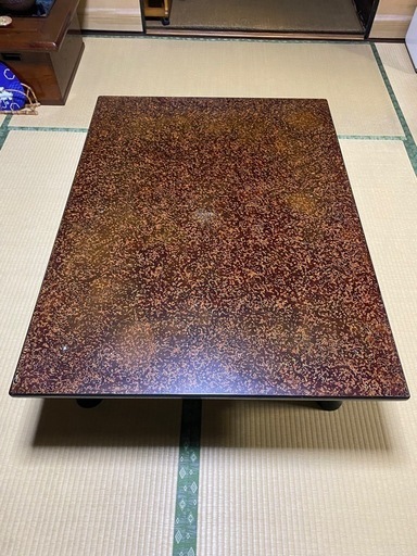 和机　津軽塗り　螺鈿細工