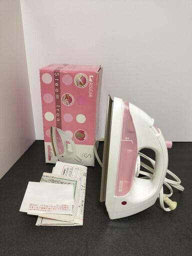 【未使用】コイズミスチームアイロン ピンク