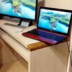 ノートパソコンとacer 24インチモニターとB.Bファニシング...