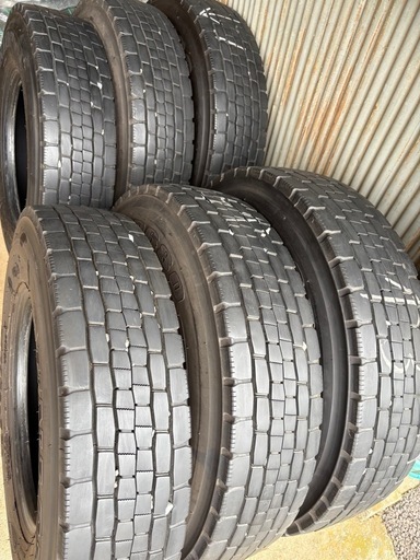 225/80R17.5 ダンロップ ミックスタイヤ6本