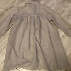 無印良品　ストライプ　ブラウス　生成り色系　サイズS  チュニックの画像