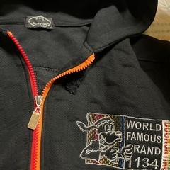 パーカー　LLサイズ　ブラック　ポケット　の画像