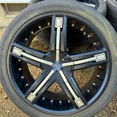 DOLCE ホイール　マットブラック　ゴールド　20インチ