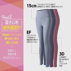 【未使用品】ヨガ パンツ レギンス 美脚 ヨガウェア スパッツ トレーニングパンツ ホットヨガ フィットネス ウォーキング レディース ランニング アウトドア トレーニング 筋トレの画像