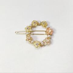 新品！月と花のヘアピン3個セット　ヘアクリップの画像