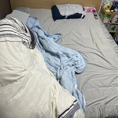 総額10万　IKEA クイーンベッド　マットレス　ベット下収納