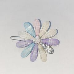 新品！月と花のヘアピン4個セット　バレッタ　ヘアクリップの画像