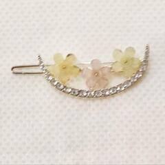 新品！月と花のヘアピン2個セット　ヘアクリップの画像