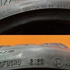 Continental ExtremeContact DWS06 PLUS 255/35ZR20 20インチ 夏タイヤ 4本 23年製 バリ溝 ポルシェ/ボクスター テスラ/モデル3等 (KTL187)の画像