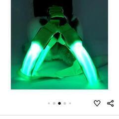 新品　光るハーネス　犬　夜間　散歩の画像