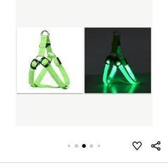 新品　光るハーネス　犬　夜間　散歩の画像