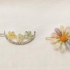 新品！花のヘアピン2個セット