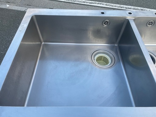 ■中古品 タニコー 2槽シンク 1500ｘ750ｘ790ｍｍ 厨房 ■