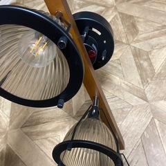 ヴィンテージ風　4灯シーリングライト　リモコン付の画像