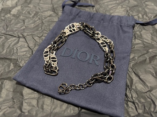 DIOR チェーンネックレス　シルバー/ネックレス