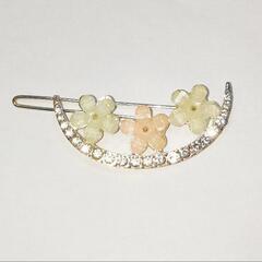 新品！花月のヘアピン2個セット　ヘアクリップ　ヘアアクセサリーの画像