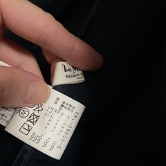 値下げ中！アダムエロペ軽量ダウンコート ネイビーの画像