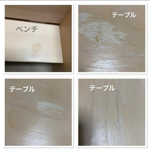 【配送可】ホップル　コロコロデスク　チェア×2   3点セット