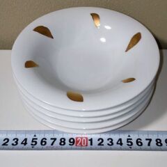 【セール中】中皿5枚セット サラダ用など 白山陶器（波佐見焼）の画像