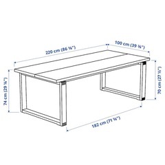 ダイニングテーブル 6人　220センチ　 IKEA モールビロンガ 取引中]IKEA/イケア ダイニングテーブル モールビロンガ 6人