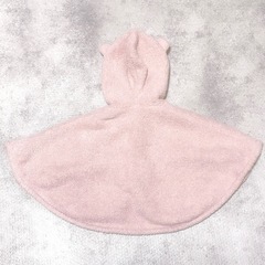 ユニクロ ベビーポンチョ ピンクの画像