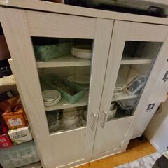 【11/10(日)まで！】【無料でお譲りします！】ニトリ キャビネット(ホワイト)の画像