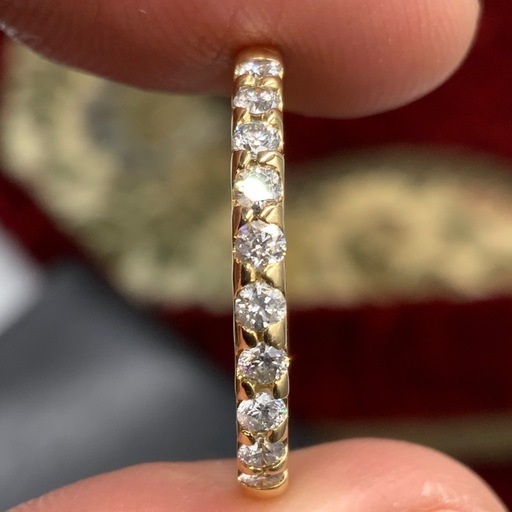 K18 ハーフエタニティ　2.1g 約16号