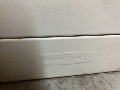 ☆中古￥5,000！okamura　2段鍵付きキャビネット　家具　収納家具　幅90㎝ｘ奥行45㎝ｘ高さ78㎝　【BK036】