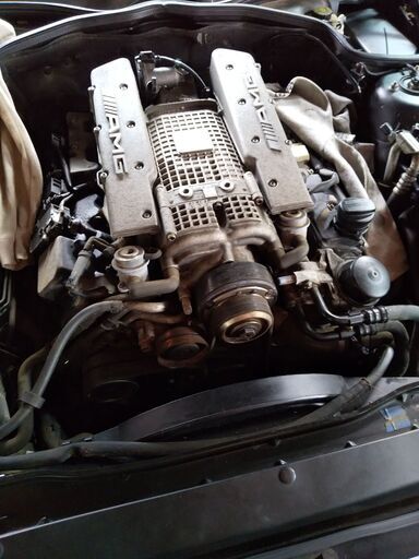AMG-230SL-エンジンフルリペア-実施中