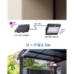 [取引中]ソーラー式センサーライト新品未使用の画像
