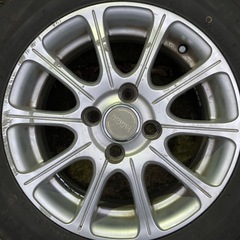 取引中　165/70R14 夏タイヤ、ホイール込み4本 の画像