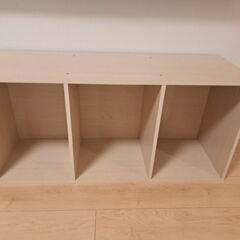 カラーボックス　ナチュラルカラーの画像