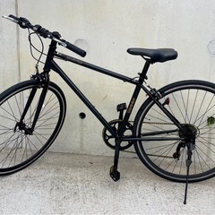 クロスバイク鍵•空気入れ付き/自転車/6段変速の画像