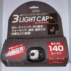 LEDライト付き ニット帽！釣りや災害時に役立ちます！の画像
