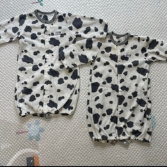 冬用　フリース　ベビー服　ロンパース　カバーオール
