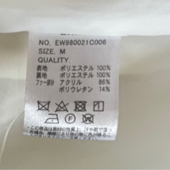 【お値下げ】コート白　サイズM　の画像