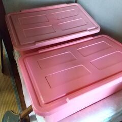 ★★衣装ケース ２個セット（サイズ容量(約)／１８×３３×６３センチ）★★の画像