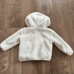 ベビー アウター 90 パーカー クマ耳 モコモコの画像